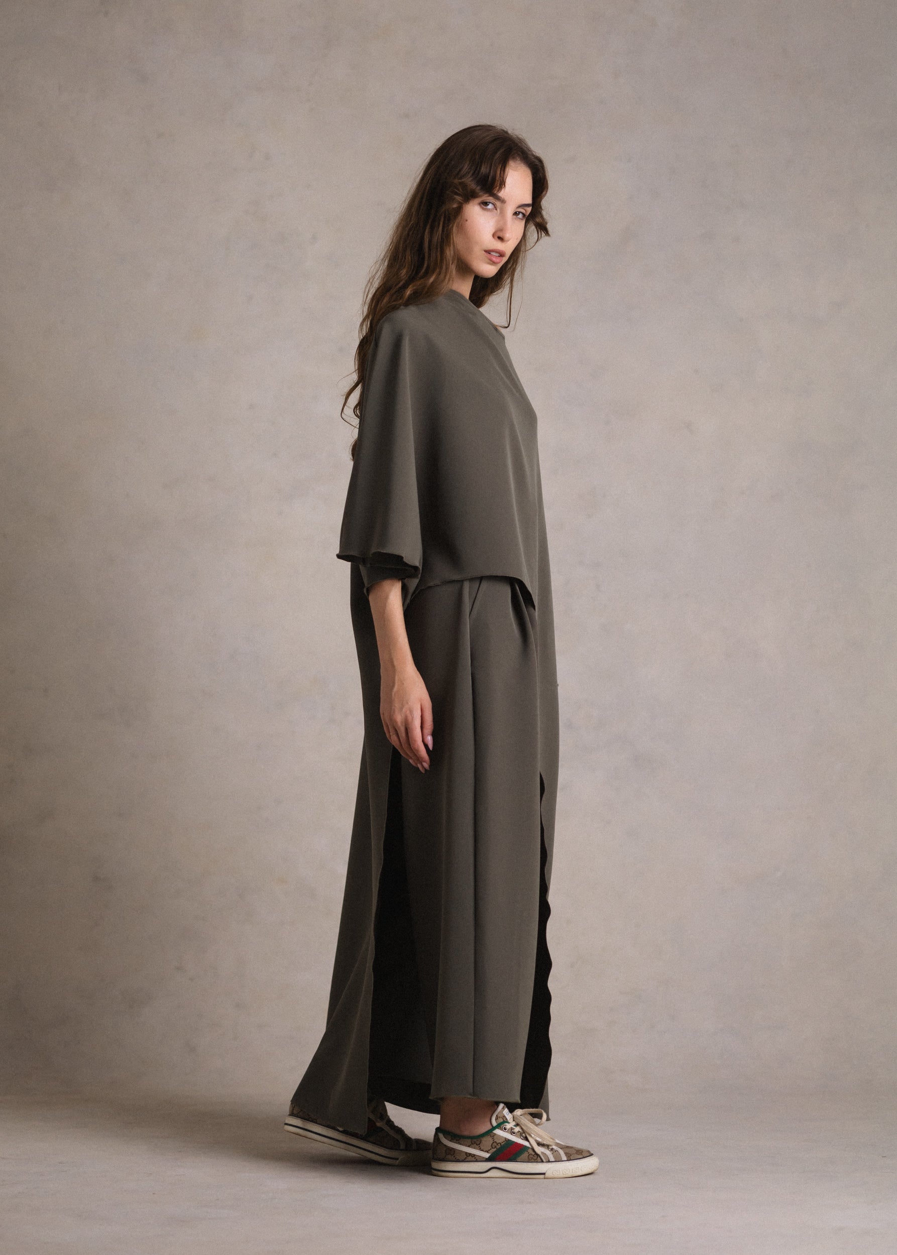 Khaki culotte
