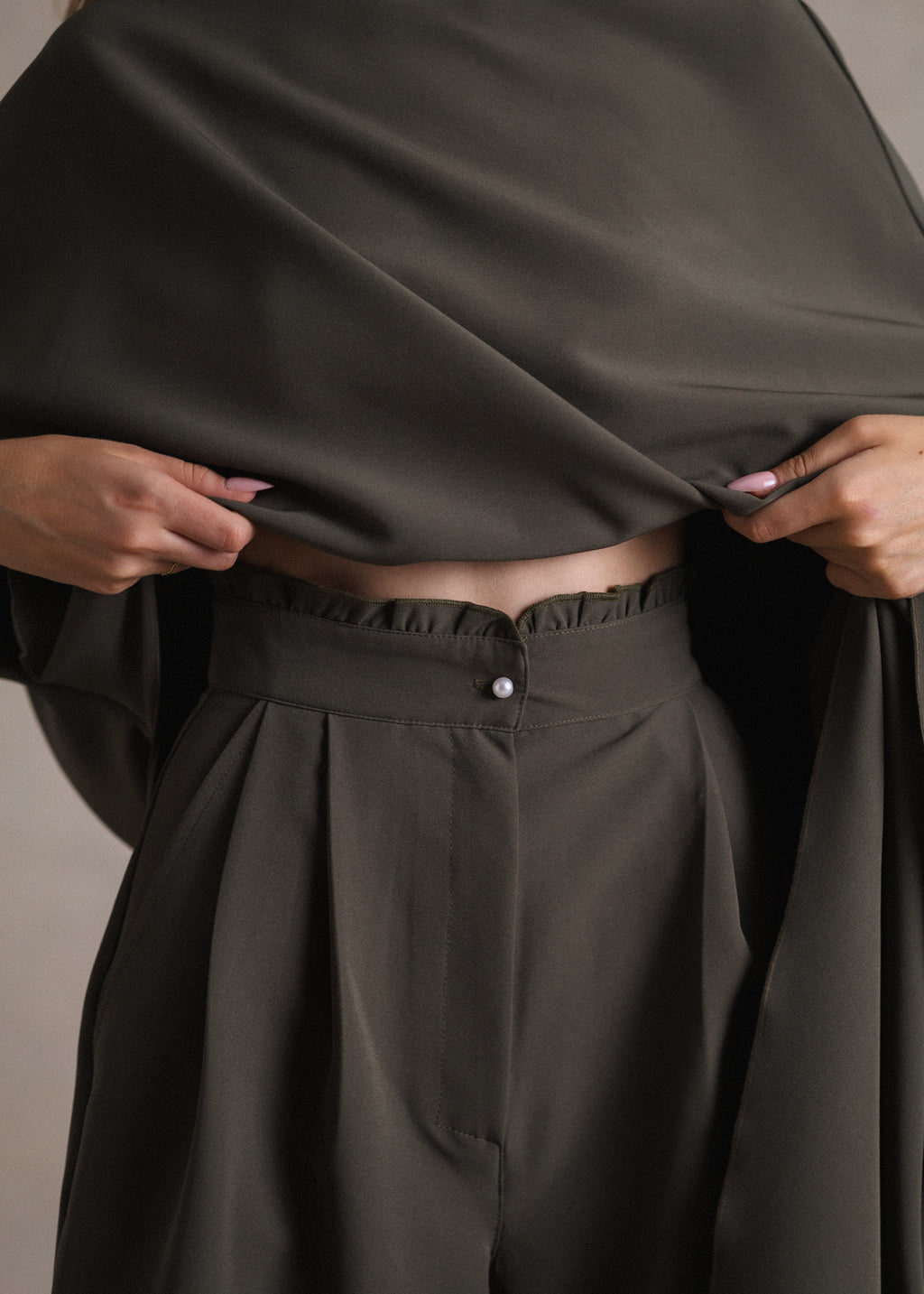 Khaki culotte