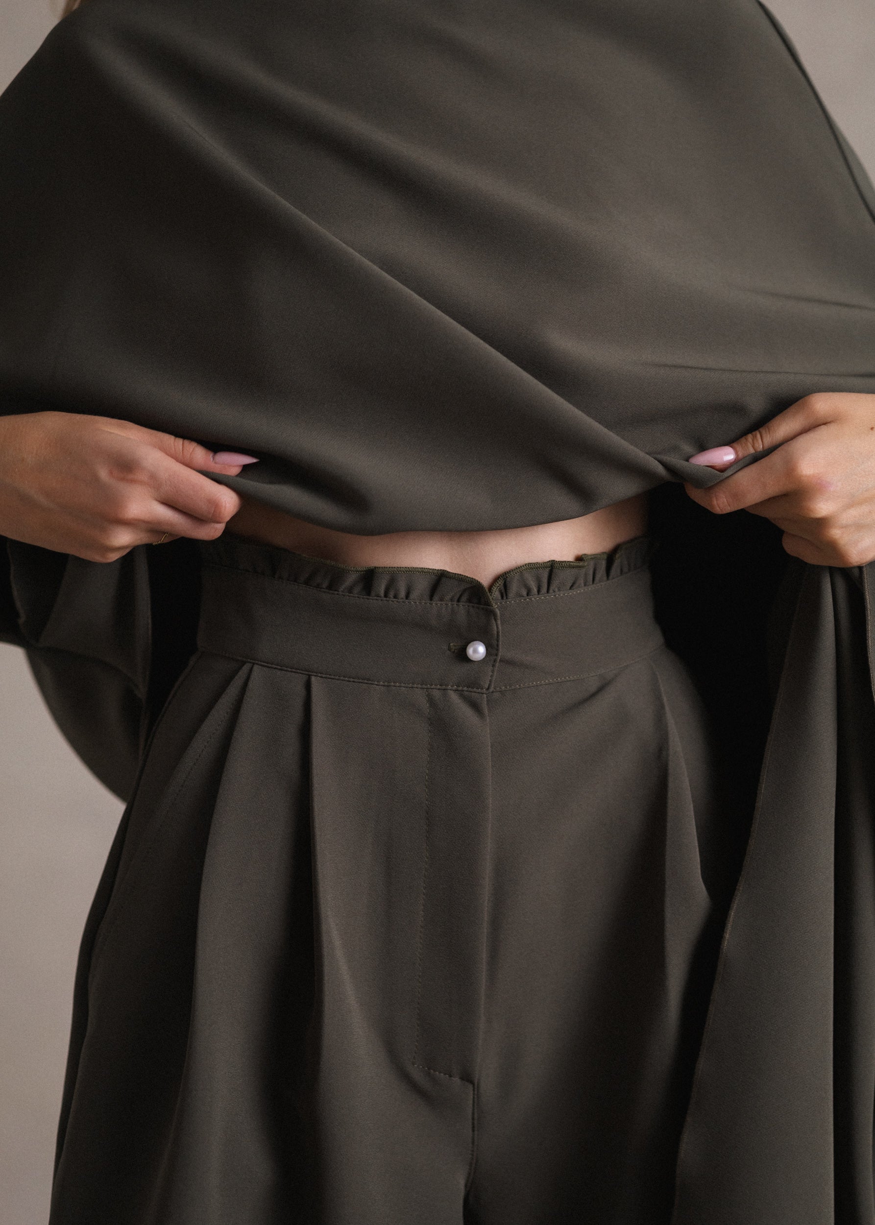 Khaki culotte