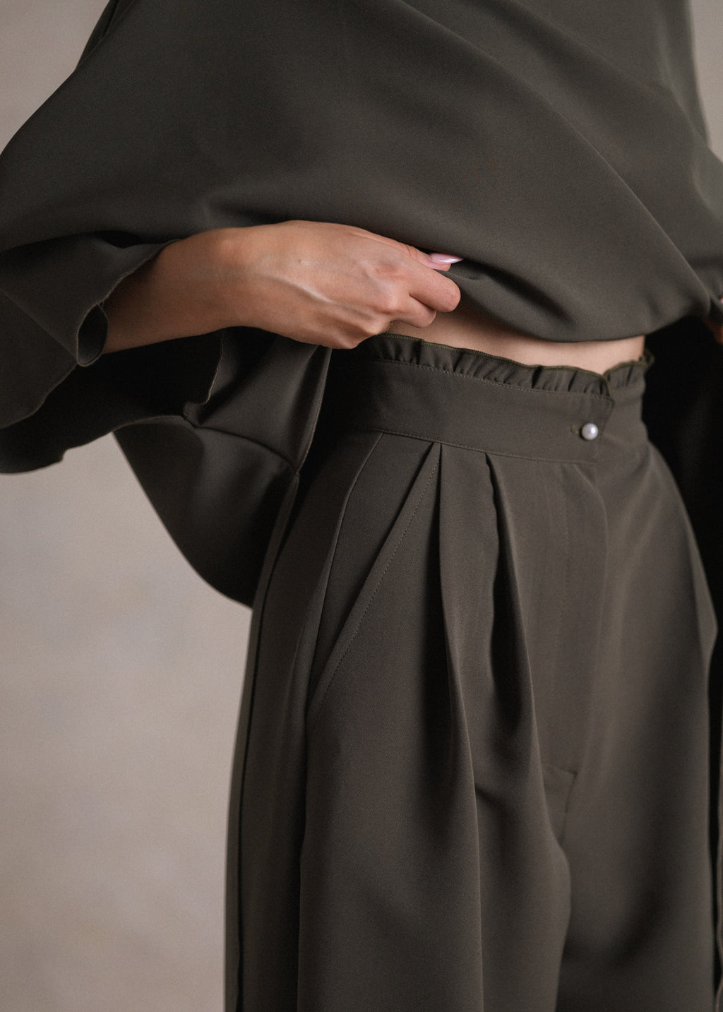 Khaki culotte