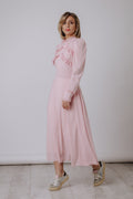 Ruffled powder dress