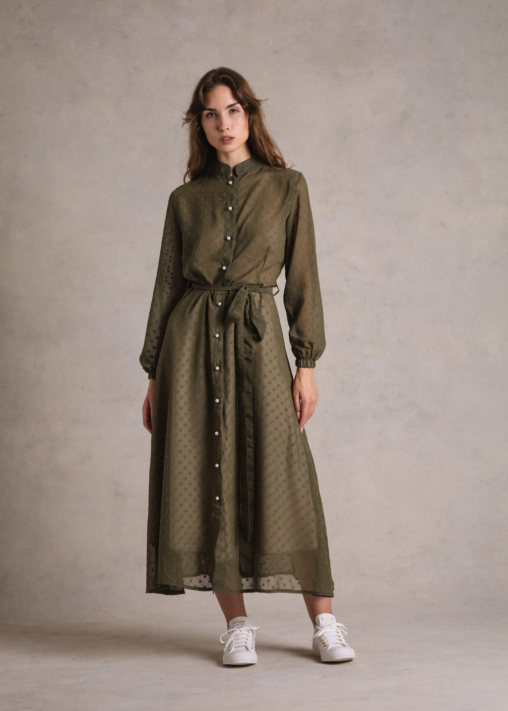 Khaki muszlin imgruha
