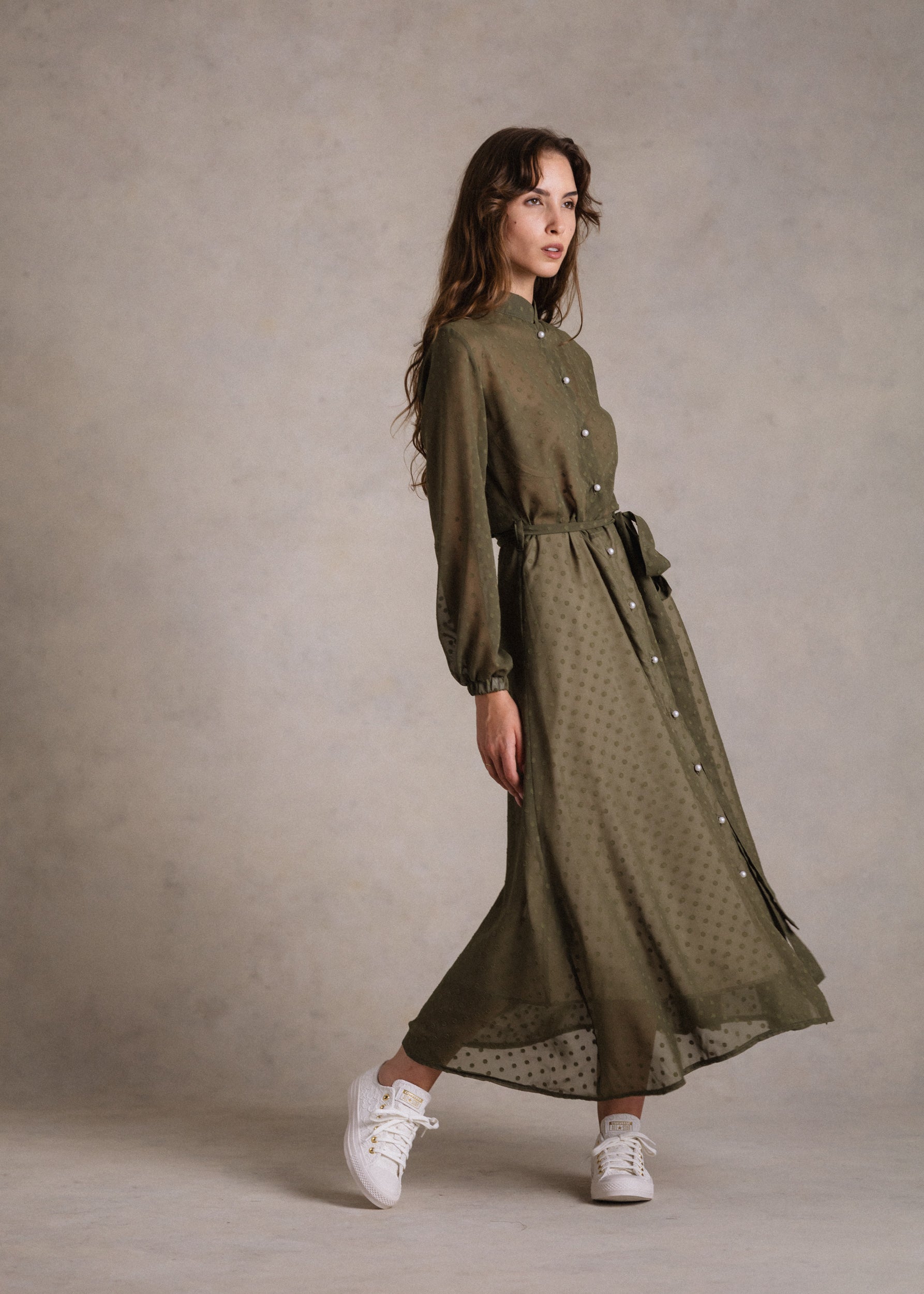 Khaki muszlin imgruha