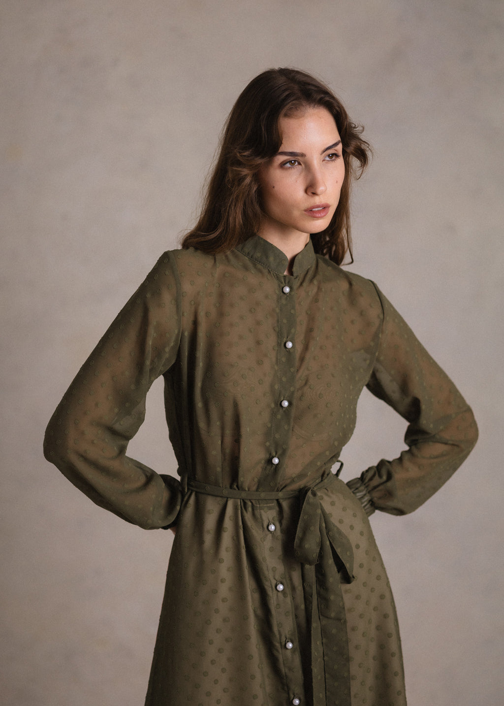 Khaki muszlin imgruha