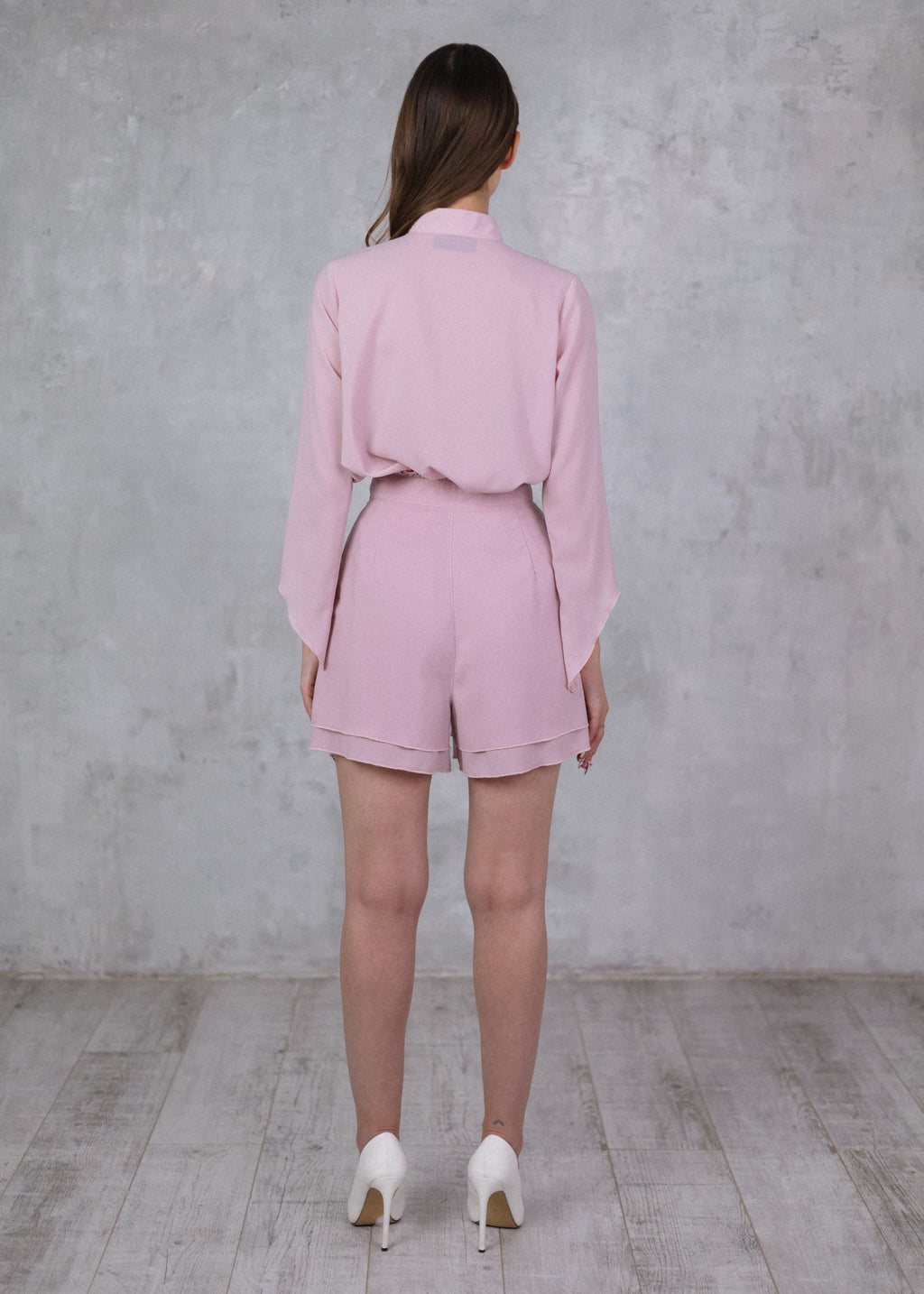Muslin top in powder pink