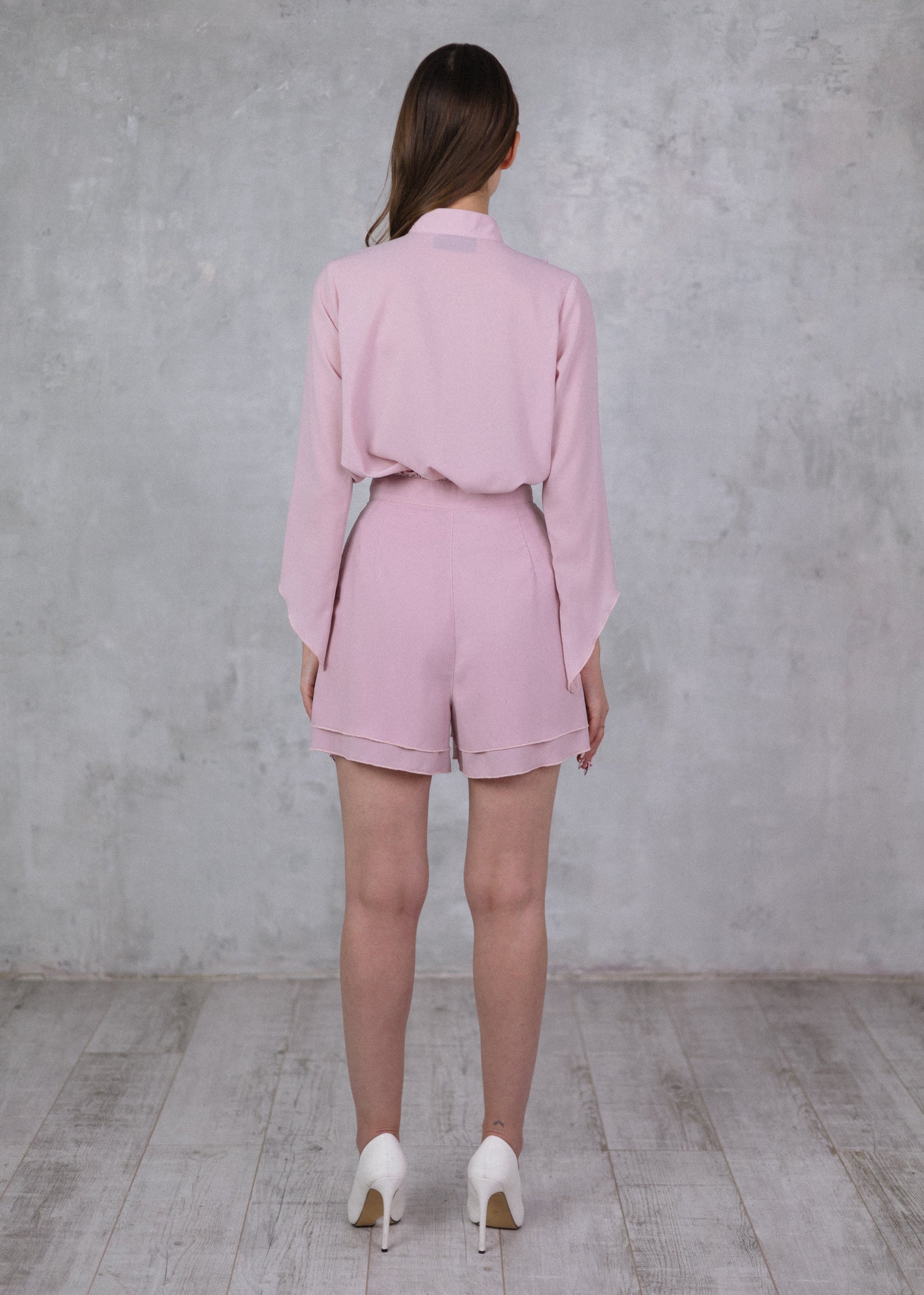 Muslin top in powder pink