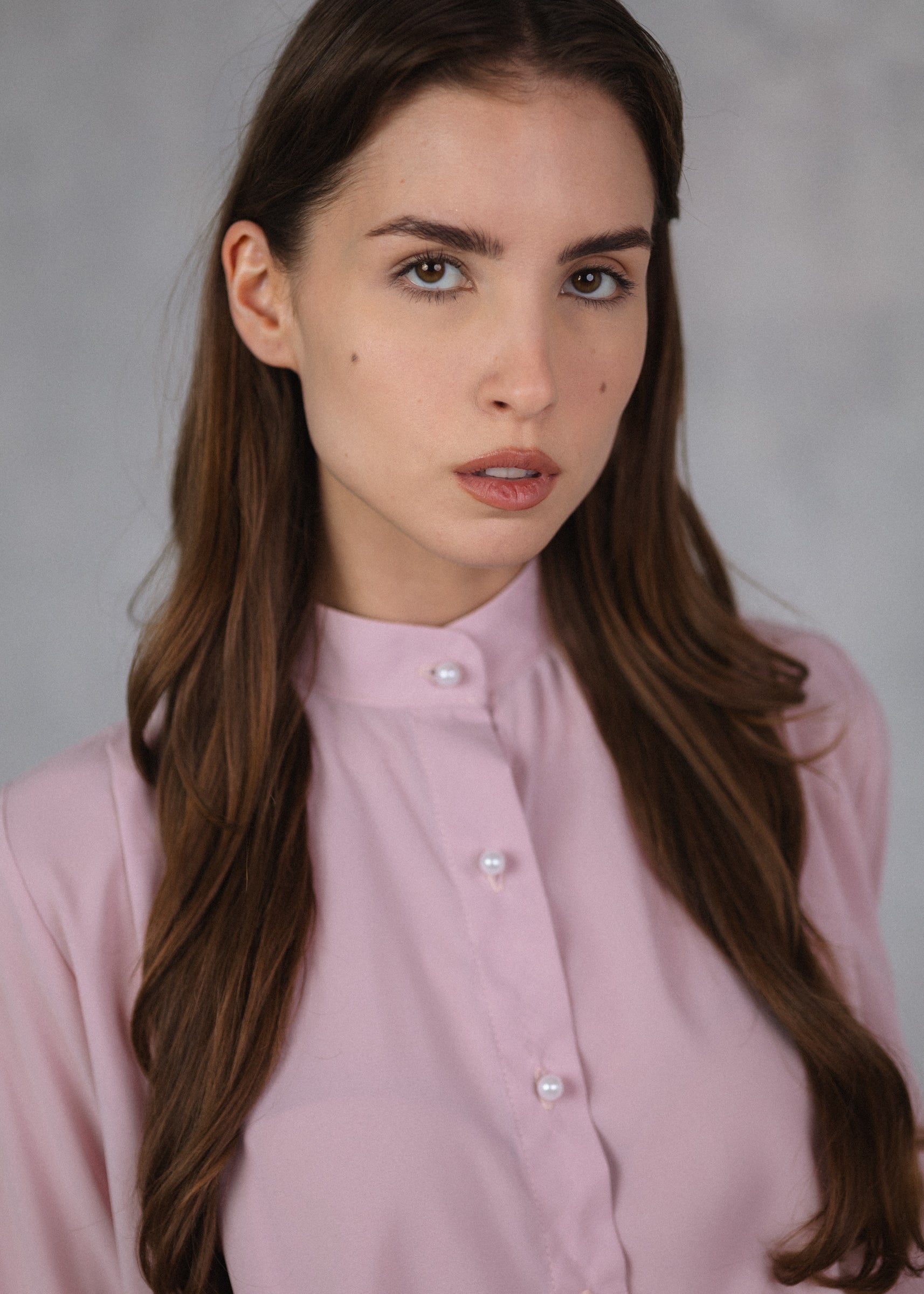 Muslin top in powder pink