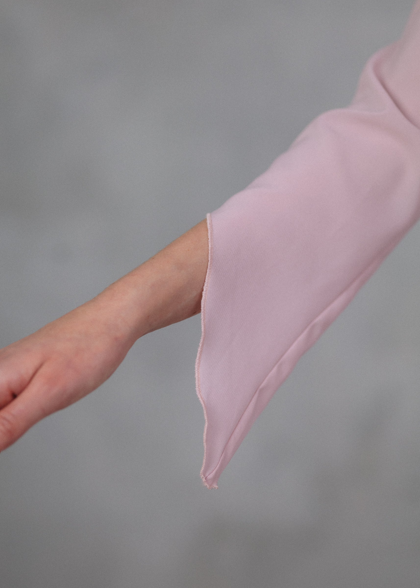 Muslin top in powder pink