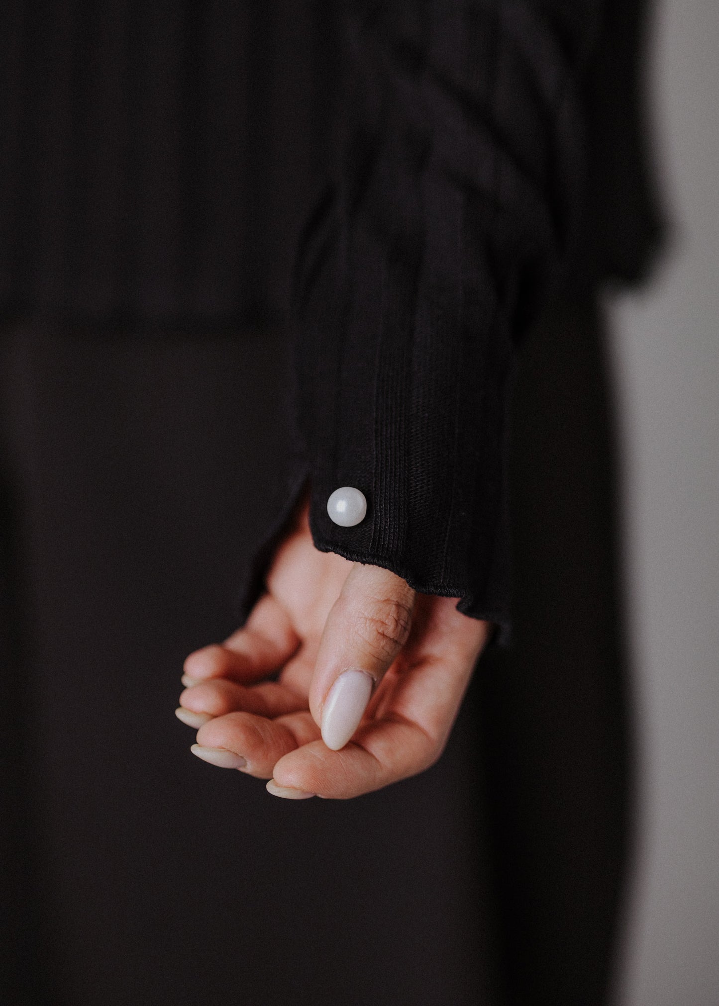 Knitted turtleneck in black