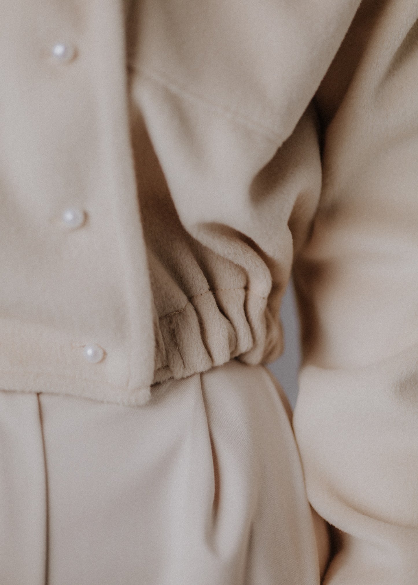 Bomber style fabric jacket