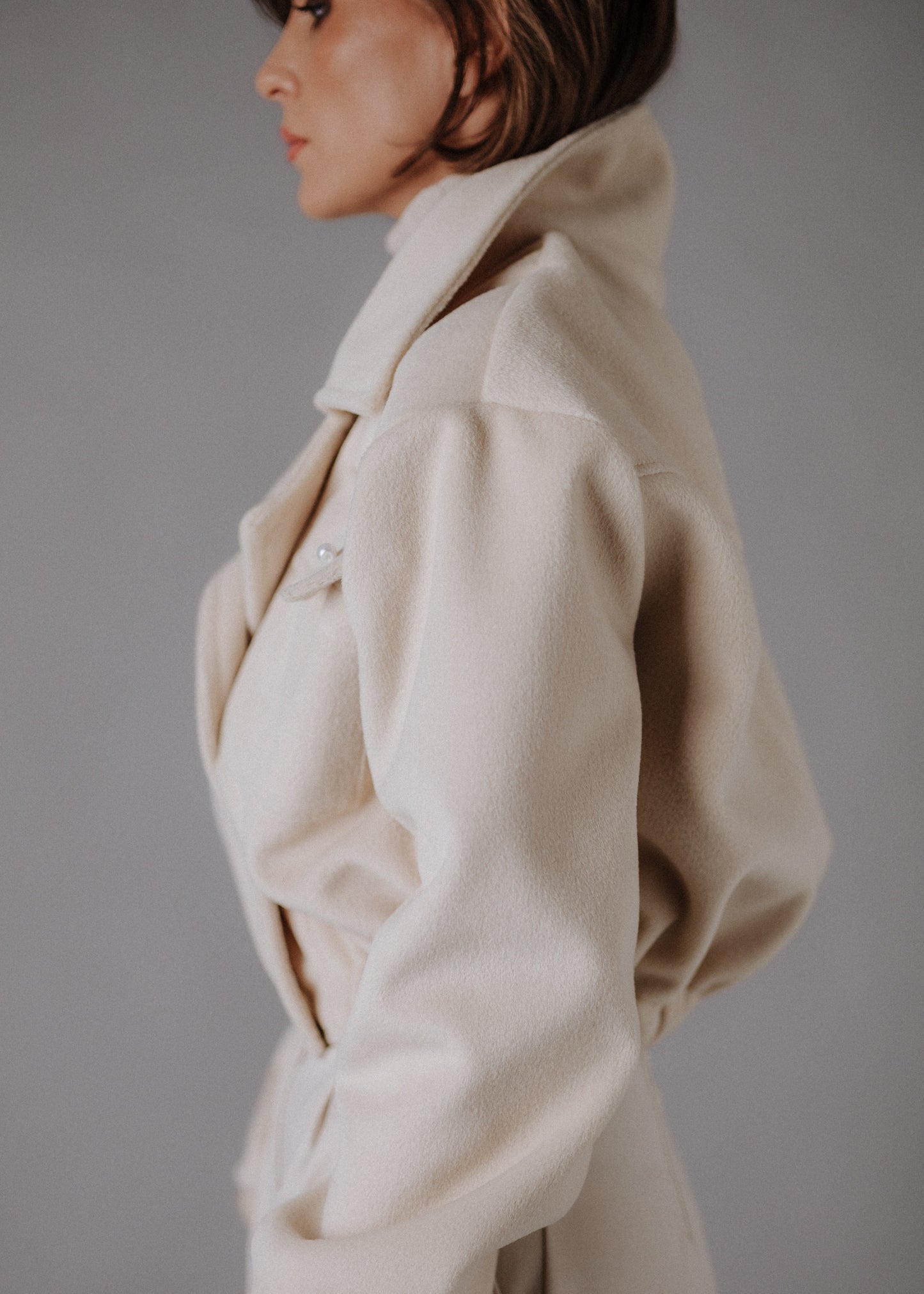 Bomber style fabric jacket