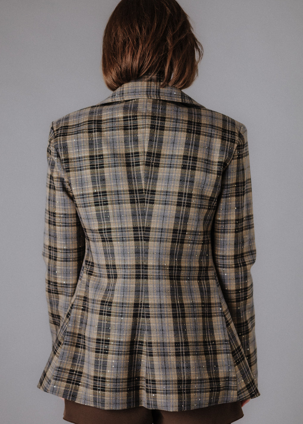 Wool blend sequin jacket