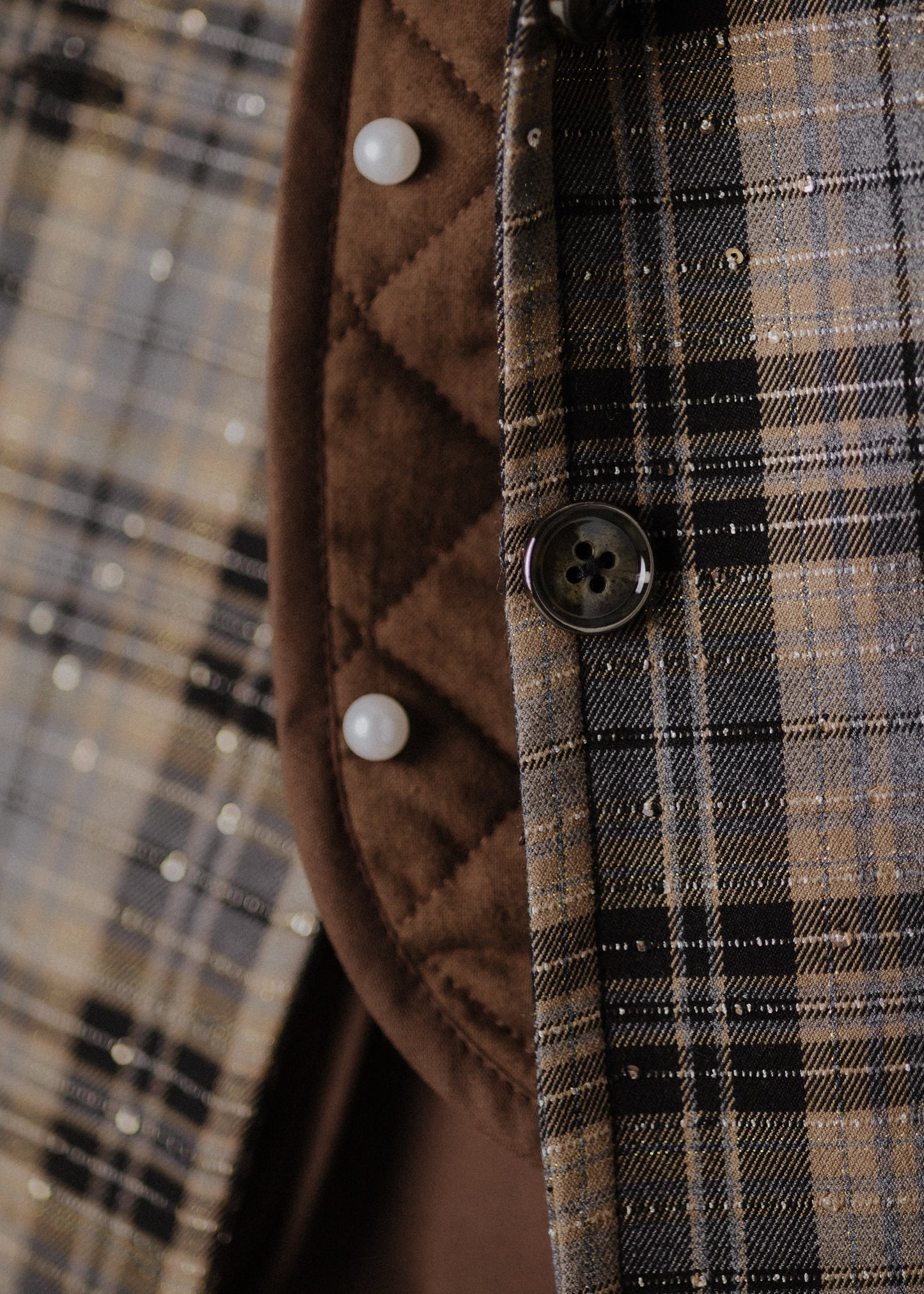 Gyapjúkeverék flitteres zakó