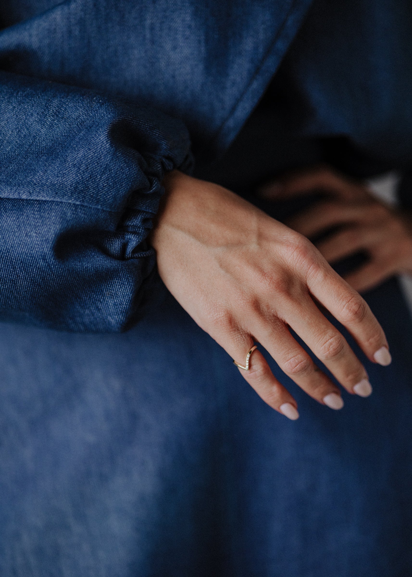 Oversized denim jacket