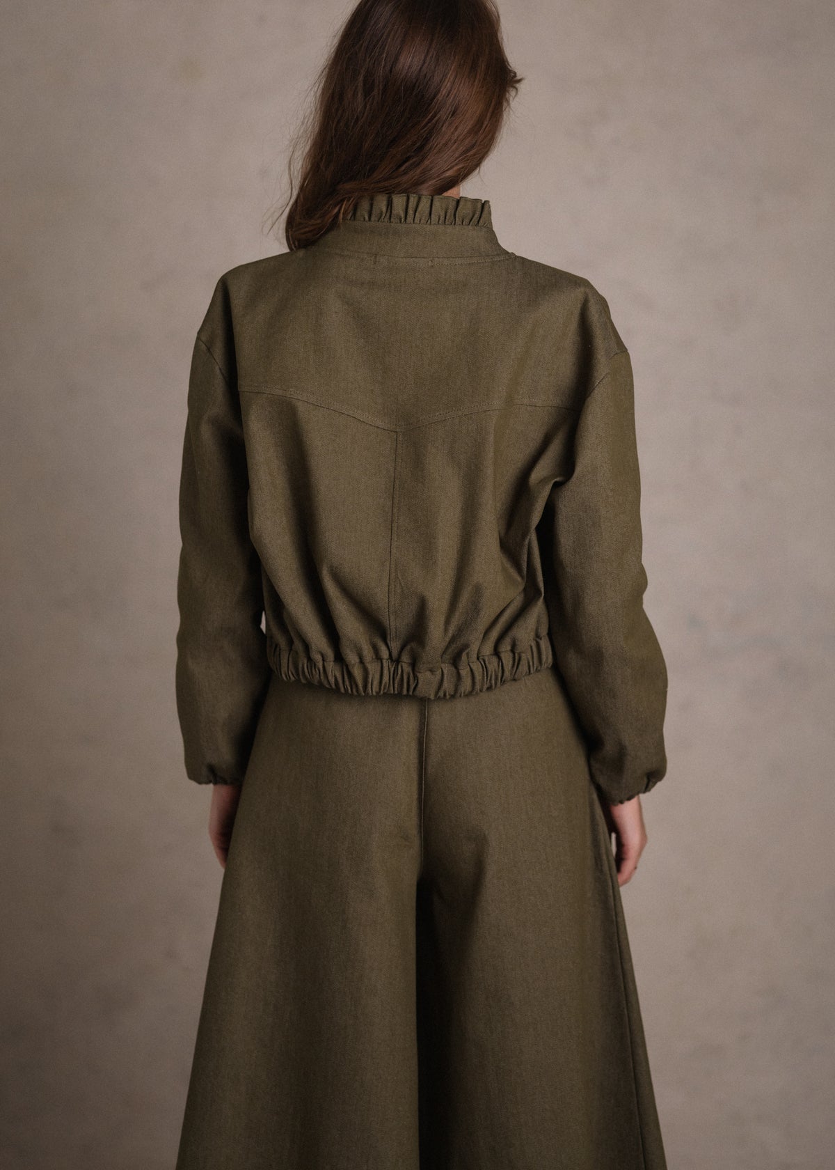 Farmer bomber khaki színben