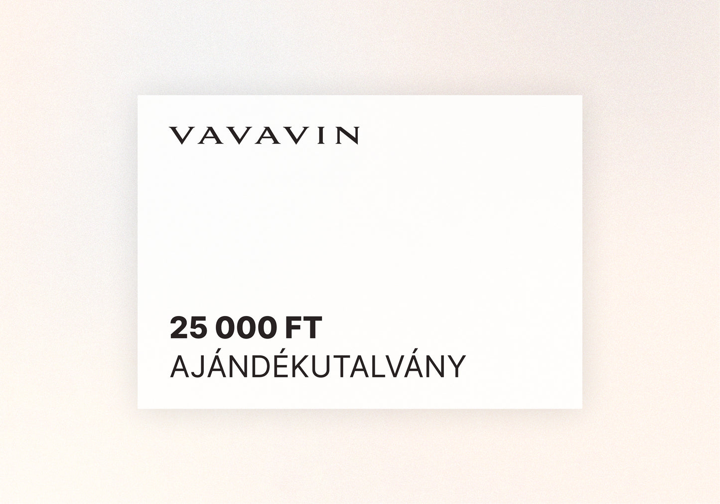 VAVAVIN Ajándékutalvány